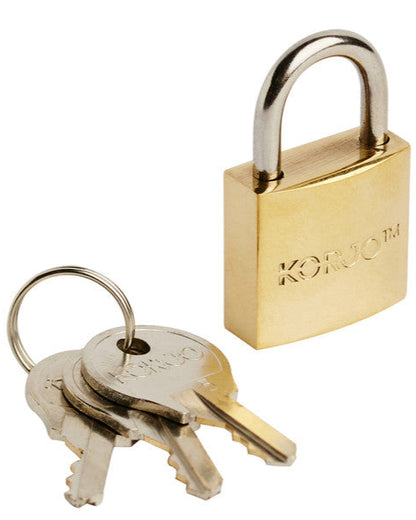 Korjo Luggage Lock in Brass LL10