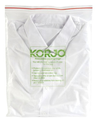 Korjo Packing Bags Plastic resealable 5 pkt  PB11