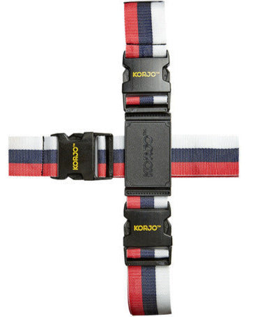 Korjo Luggage Straps Crossed LSX97 Assorted Colours