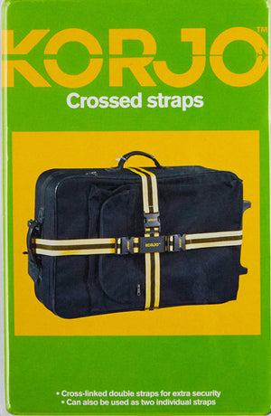 Korjo Luggage straps crossed LSX97 Assorted colours