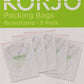 Korjo Packing Bags Plastic resealable 5 pkt  PB11