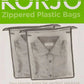 Korjo Packing Bags Zippered plastic with gusset 2 pkt ZPB23