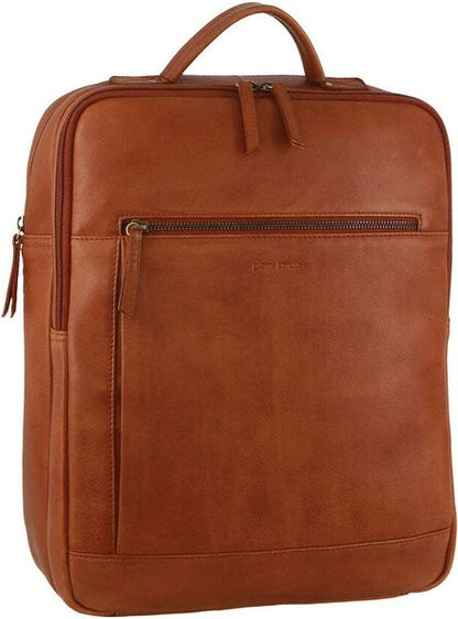 Pierre Cardin leather backpack PC3708 COGNAC