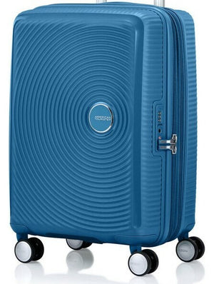 American Tourister Curio 2 expandable 4W cabin spinner 55cm PACIFIC BLUE