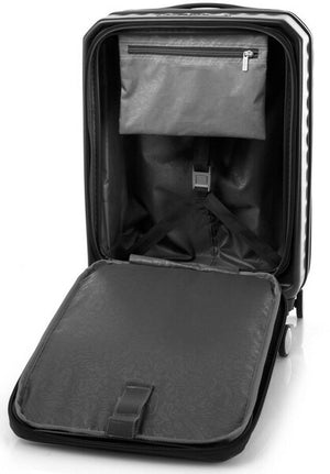 American Tourister Frontec 55cm front opening spinner 143505 JET BLACK