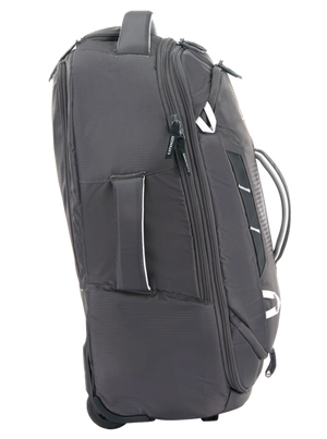 High Sierra Composite V4 wheeled duffle with backpack straps 56cm 136023 Silver / Grey