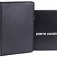 Pierre Cardin A4 leather zippered compendium PC8872 BLACK