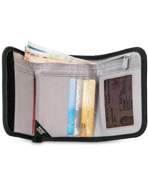 Pacsafe RFIDsafe V125 Anti-theft RFID blocking Tri-fold wallet 10558100 Black