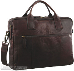Pierre Cardin Leather briefcase PC2807 CHESTNUT