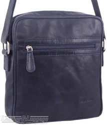 Pierre Cardin Leather shoulder bag PC2800 MIDNIGHT NAVY