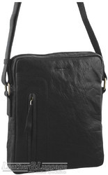 Pierre Cardin Leather shoulder bag PC2794 BLACK
