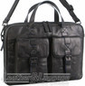 Pierre Cardin leather business laptop bag PC3391 BLACK