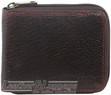 Pierre Cardin Leather wallet zip around PC10344 CHOCOLATE