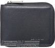 Pierre Cardin Leather wallet zip around PC10344 BLACK