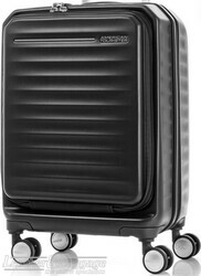 American Tourister Frontec 55cm front opening spinner 143505 JET BLACK